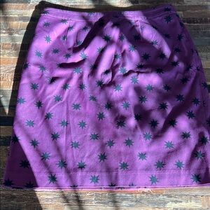 Halogen Purple Star Print Pencil Skirt